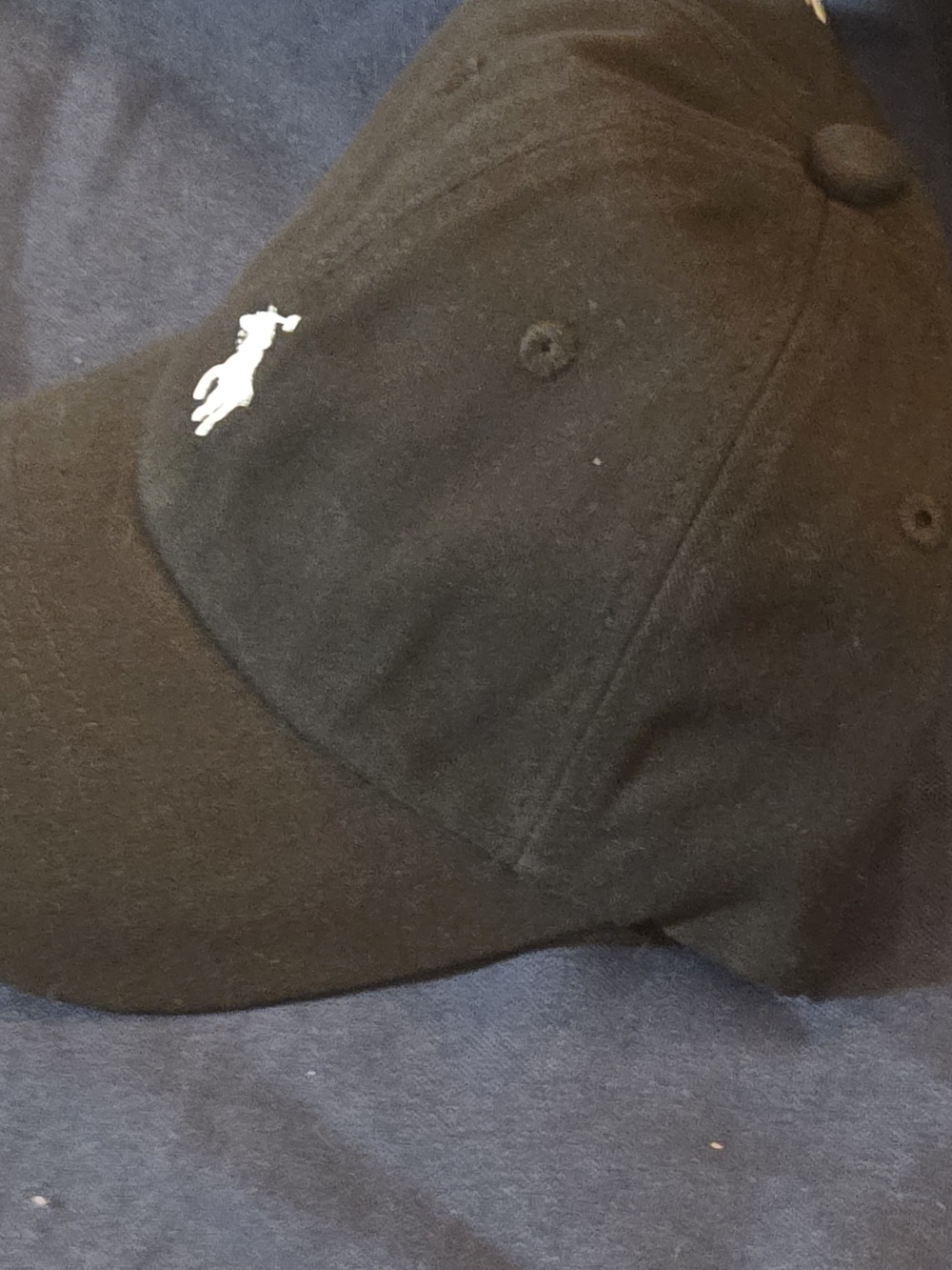 Polo by Ralph Lauren Men's Black Cap with Polo Pony Logo - Picture 6 of 8